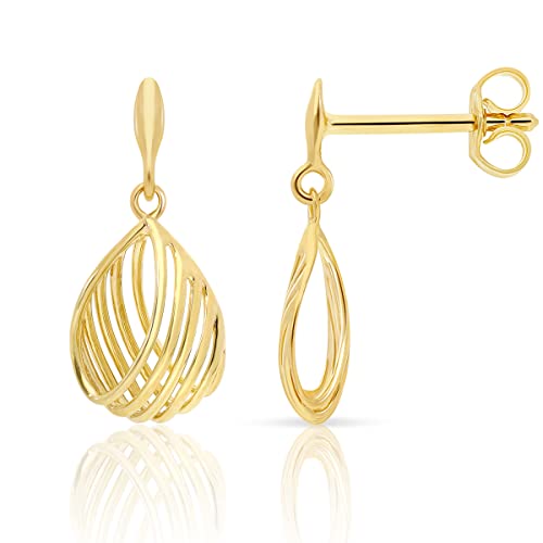 Boucles d'oreilles en or jaune 9 carats Planetys bijoux femmes en métaux précieux 375/1000