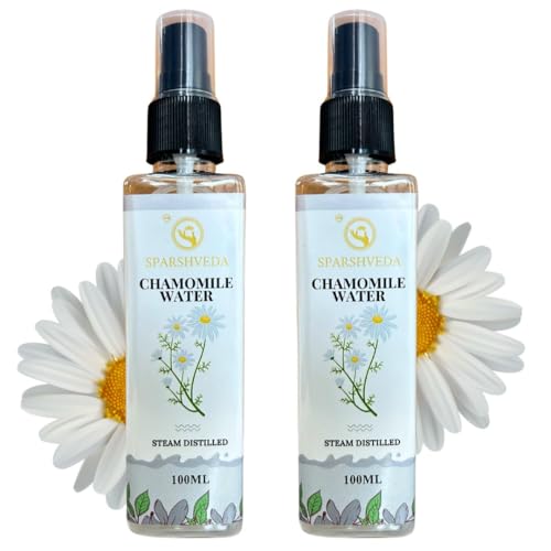 Image of Chamomile Floral Water 200ml | 100% Pure & Natural Skin Toner | Soothing Face Mist for Acne, Sunburn & Irritation | Alcohol-Free Hydrosol for Skin & Hair