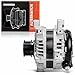 A-Premium Alternator Compatible with Lexus IS300 RC300 2018-2020, IS200t 2016-2017, GS300 2018-2019, GS200t RC200t 2016-2017, 2.0L, 12V 180A 6-Groove Decoupler Pulley Clockwise, Replace# 1042110640