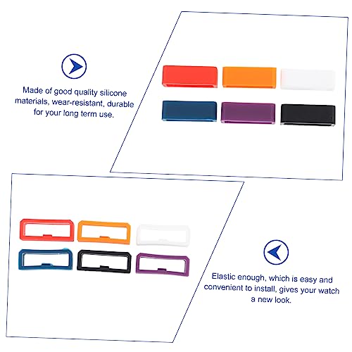 Fixateurs de bracelet montre silicone DOITOOL pour éviter la perte du passant