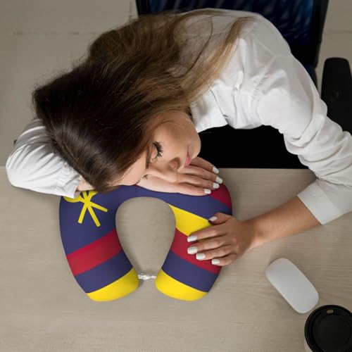Almohada de viaje de poliéster tamaño único negra miniatura 7