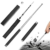 CHRI Teleskop-Einsatzstab mit Gürteltasche, 26zoll(24-66cm), Legierter Stahl, Rutschfester Griff, Leichtes Werkzeug Für Wanderungen und Camping im Freien, zur Bewältigung von Notfällen