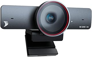 WYRESTORM 4K Webcam with AI Tracking, Auto Framing, 120° FOV, 90fps, 8X Digital Zoom, ePTZ, Dual AI Noise-canceling Mics, Conference Room Camera for Video Call, Remote Education, HD Live Streaming