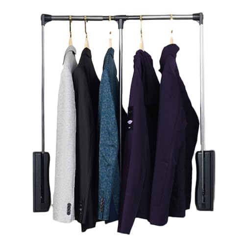 Tringle de penderie rabattable pour armoire de 51 à 66 cm avec charge max 30 kg