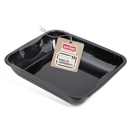 Zenker Special Cooling XXL-Bräter/Auflaufform aus Emaille, 40 x 34 x 8 cm