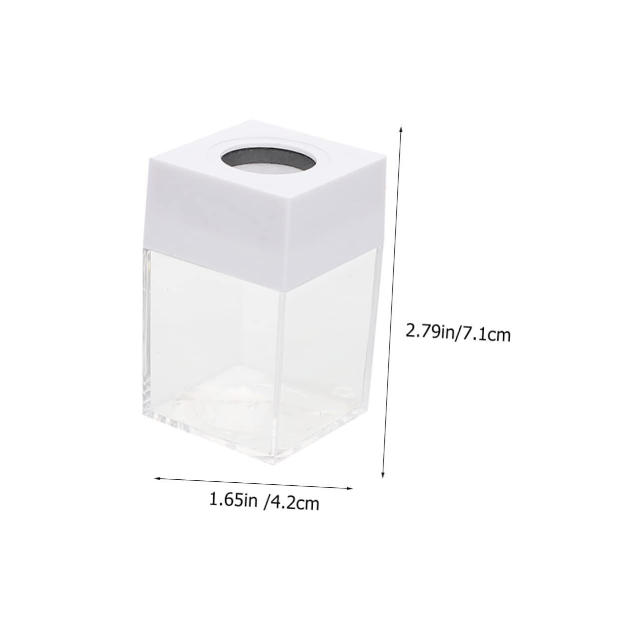 VILLCASE 9 Pz Secchio per graffette contenitore magnetico graffette grandi scrivania per ufficio Portaclip versatile custodia con clip magnetica porta graffette plastica bianca