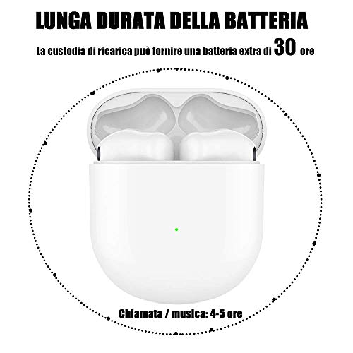 Airplus Auricolari Wireless,Cuffie Bluetooth 5.0 Impermeabili IPX7,con 35H a Lunga Durata Della Batteria in Cuffia con Controllo Tattile Stereo 3D,per Airpods Pro/IOS/Android