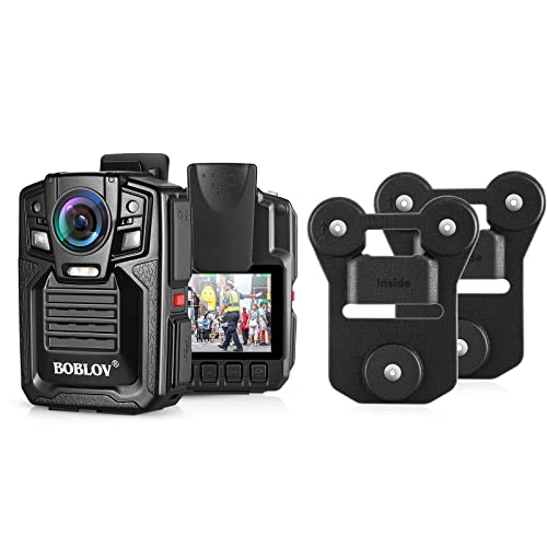 Boblov Bundle Deal, D7 128Gb Police Body Camera, 1296P Waterproof 2 Batteries And Charging Dock Station And 170° Wide Angle Body Camera Magnet Mount #TOP5
