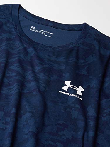 Image of Under Armour Men's ABC Camo Short-Sleeve T-Shirt | Super soft cotton /polyester mix. With camo pattern, crew neck and logo on the left chest.