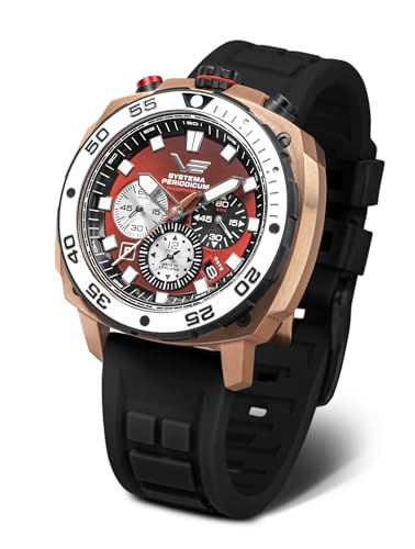 Montre quartz Vostok Europe Systema Periodicum homme chronographe 20 ATM bracelet interchangeable