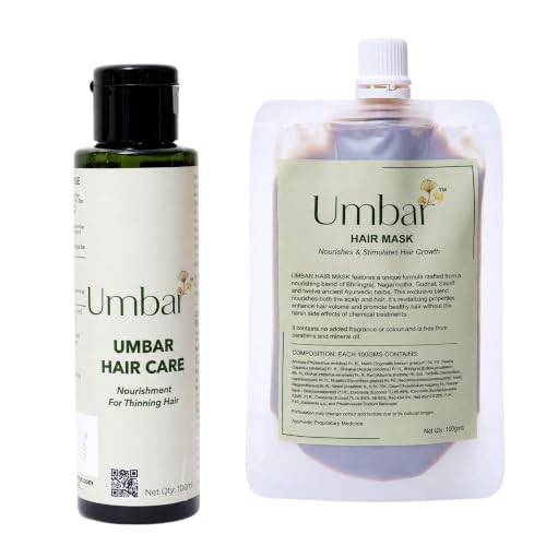 Image of Scalp Solution & Hair Mask | Water Based Formula with Botanical Pack | Combo 100ml + 100g