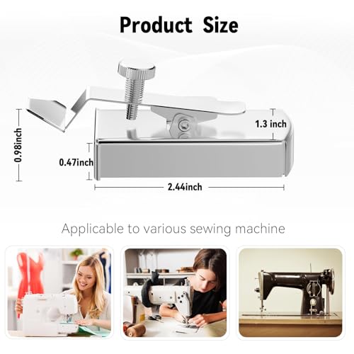 FlyCoco Guia de costura magnética universal para máquina de costura, guia de costura de bainha magné