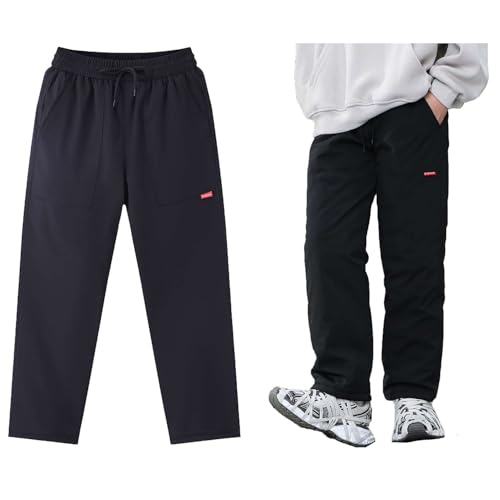 Boys Winter Padded Trousers Kids Water Resistant Thicken Trousers Outdoor Windproof Skiing Pants