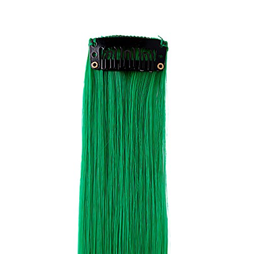 最安値 Vlasy ワンタッチエクステ クリップエクステ ポイントウィッグ 5本 長さ50cm 緑の価格比較