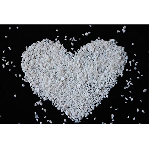 Ceramic White Crushed Glass Sand 2-4mm, 100g