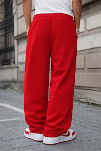 Image of Rockwell Men's Baggy Sweatpants | Cotton Terry Relaxed Fit Joggers for Men | Oversized Streetwear Track Pants | Casual Gym & Everyday Wear| 018
