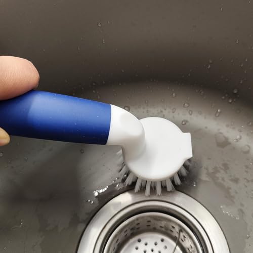 Image of CELOX 2 Pack Dish Brush, Dishwashing Scrubber & Scraper with Handle, Wand, Kitchen Scrub Brush for Sink Grout Cleaning