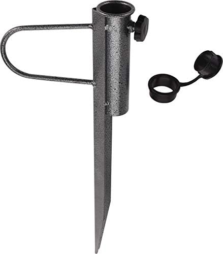 Spetebo Sonnenschirmhalter 50cm 2 Stück - Metall Erdspieß Mit Rasendorn