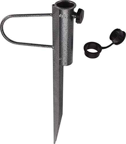 Meinposten Bodenhülse Metall Erdspieß Schirmständer Sonnenschirmständer Sonnenschirmhalter Rasendorn