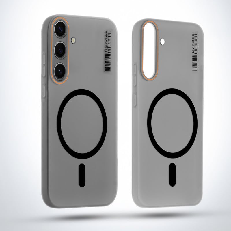 Image of Mr. Case Back Cover for Samsung A57 5G Sleek Frosted Translucent Back Only Compatible with Wireless Magnetic Accessories | Anti-Scratch Shockproof Phone Case - Black