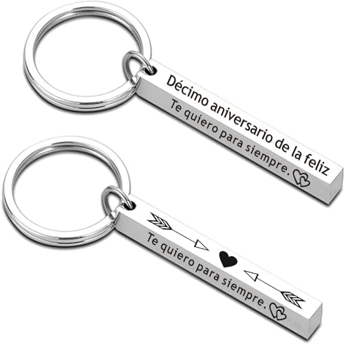 FANAOREN Presente de primeiro aniversário para casal, presente de aniversário para casal, primeiro aniversário chaveiro, presente de aniversário, presentes de dia dos namorados, presentes de