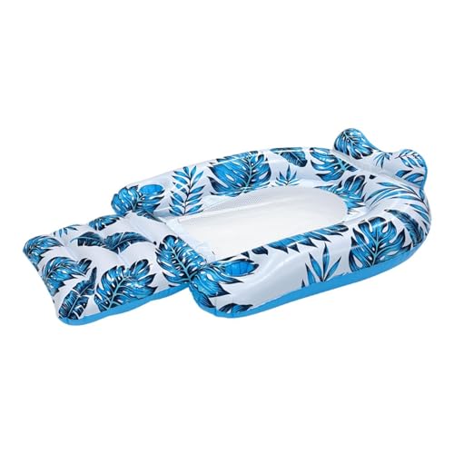 Tapis de piscine gonflable épais et résistant au motif exotique haut de gamme