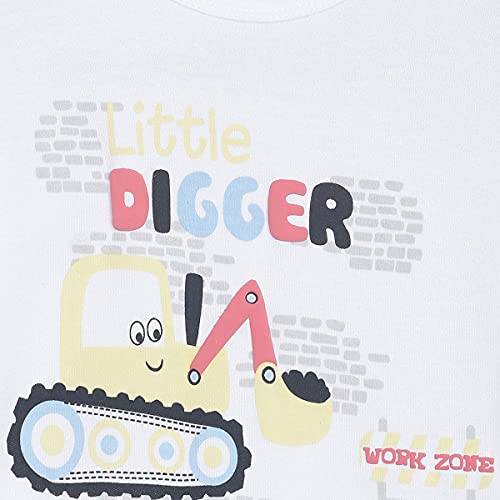 Image of miniklub Infant Boys White & Blue Bodysuit And Pyjamas