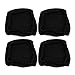 ENET 4X Housse de Coussin Chaise Salle à Manger Extensible Amovible Siège en Spandex Tabourets de Bar Tapis Doux Remplacement