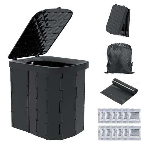 Hapoon XL Portable Folding Camping Toilet - Travel Potty