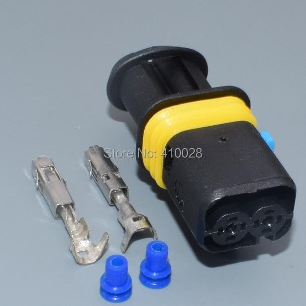 1.5mm 2pin Connector 18385000002 Female Electrical car Connector Sealed Automotive Plug 18385.000.002 - (Color Name: 5sets)