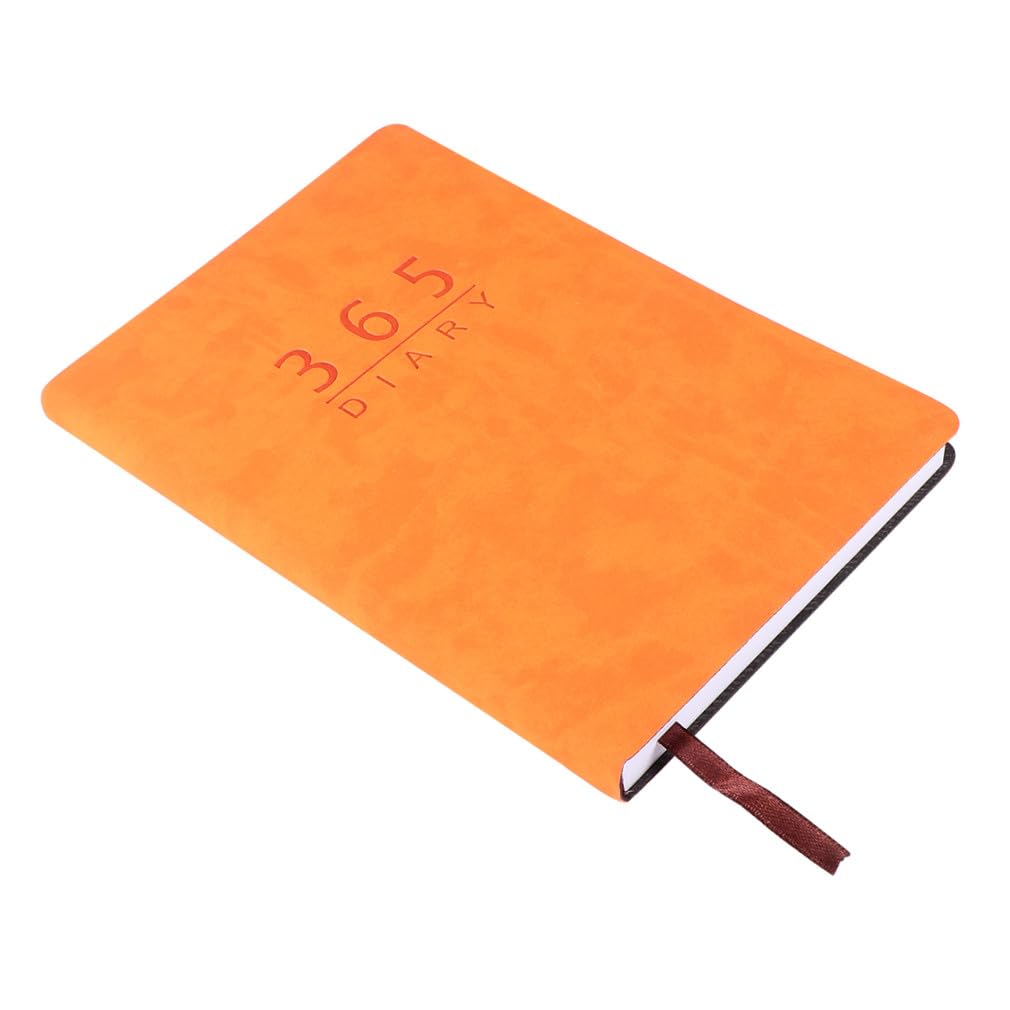 Tofficu 2stücke Terminkalender Notizbuch Orange Praktisches Planbuch Für Schüler Kreative Schriftsteller Und Bürobedarf Schulmaterial Für Zuhause Und Unterwegs