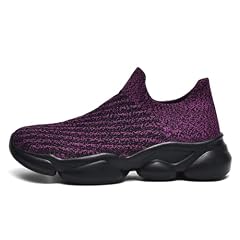 GemChve Scarpe Donna Sneakers Ginnastica Comode Tennis Scarpe da Camminare Blackpurple 37