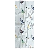 Bufanda para mujer, ligera, primavera, otoño, invierno, chal, dibujos animados, pintura de cohete, Varios colores