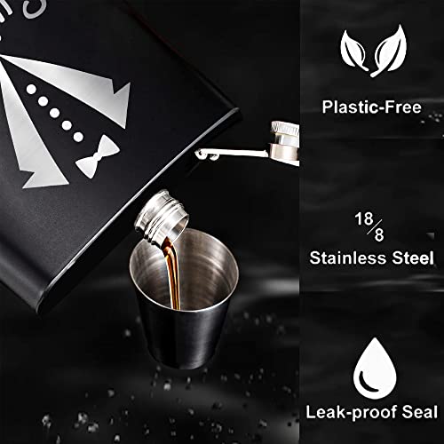 Touner Will You Be My Best Man Hip Flask For Shot Drinking Of Alcohol Whiskey And Vodka, Groomsmen Gifts, Wedding Valentine's Christmas Gift, Wedding Hip Flask, Brother Gift #TOP3