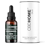 CBD HOME Oils - Huile avec CBD Full Spectrum 40% - 30 ml - Formule avec 12.000 mg de Cannabidiol - Base de Noix de Coco et Graine de Chanvre Biologique - Certifiée - Avec Oméga 3-6-9 - Fabriqué UE