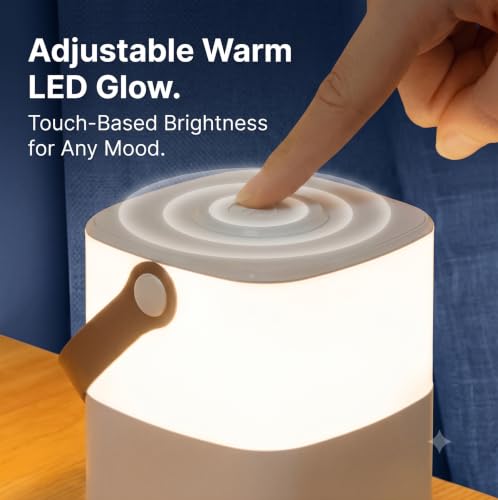 Image of LED Table lamp with 3 Color Modes, 900 lumens, Eye-Comfort Lighting, Touch Control, and an 800mAh Rechargeable Battery.