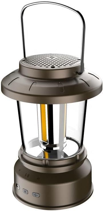 2026 New Multifunctional Waterproof Outdoor Camping Lantern with Handle LED Light with BT Speaker Function