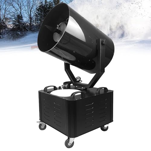 Máquina de nieve comercial TsoLay de 3000 W, con oscilación de 180°, control remoto, alcance de pulverización de 10 m y cobertura de 150 m2, ideal para efectos navideños, bodas y fiestas miniatura 1