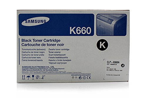 Toner noir Samsung CLP-K660A pour imprimer tous vos rapports de bureau sur CLX 6210 et CLP 610