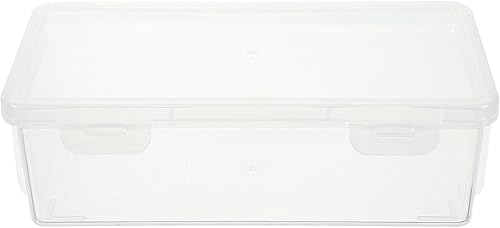 DOITOOL Caja de pan hermética de 8.3 pulgadas de plástico transparente para almacenamiento de alimentos con sello a prueba de fugas para