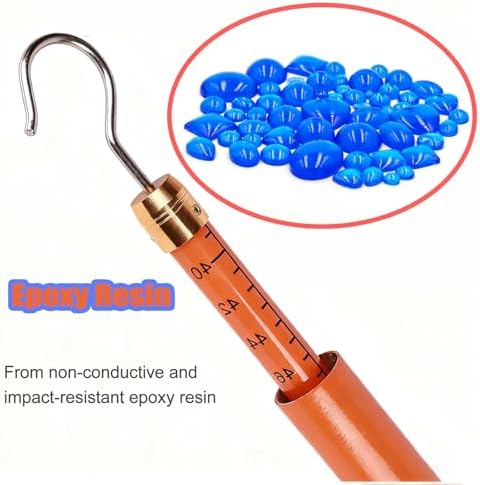 Yüksek Gerilim Ölçüm Çubuğu,Ayarlanabilir Elektrik Yükseklik Ölçüm Çubuğu, İzolasyonlu Yüksek Gerilim Ölçüm Çubuğu, Yükseltilmiş İş için 39ft (12m) Kule Cetveli, Elektrik Tesisatı için İdeal - Görsel 3