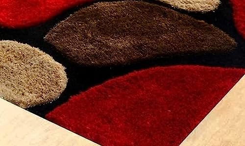 Image of Present Carpet for Room, Shaggy Rugs Fluffy Carpets, Indoor Modern Plush Area Rugs for Living Room Bedroom Kids Room, ETC Pattern 33, Size 2x5 feet