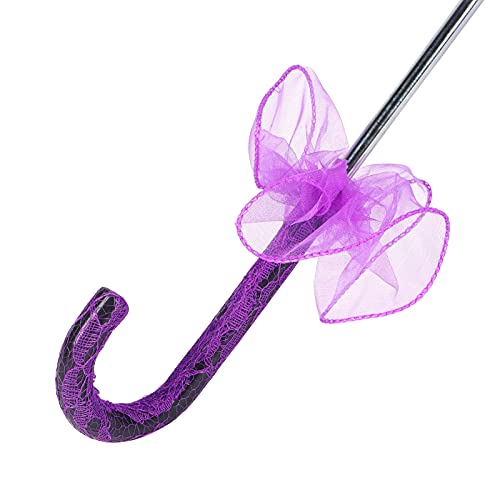 Lace Umbrella, Lace Parasol, 22.2X22.2In Wedding Decoration Lace Umbrella Foldable Lace Fabric Parasol Lace Umbrellas For Tea Party, Weddings, Party Decorations, Concerts (Purple) #TOP6