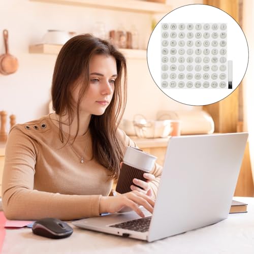64 Stickers de Teclado Elevados de Silicona para Uñas Largas miniatura 7