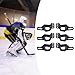 Aymzbd 6Pcs Hockey Helmet Ear Guards Hockey Accessories Abrasion-Resistant Sturdy Hockey Protective Gear for Hockey Match Beginners, Black