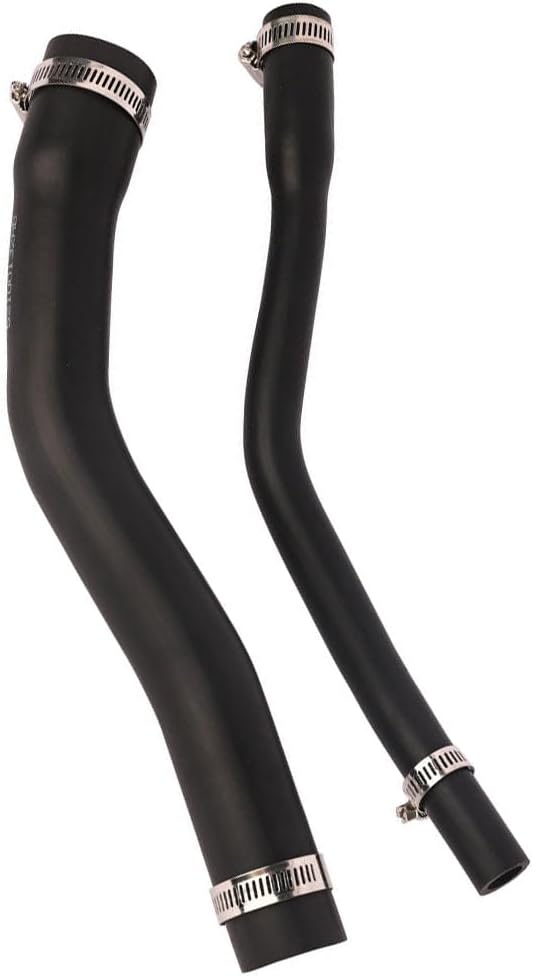 Black Filler and Vent Fuel / Gas Hoses w/ 4 Clamps Compatible With 97 - 01 Jeep XJ Cherokee JXJ JXJV ,XTPTFABS
