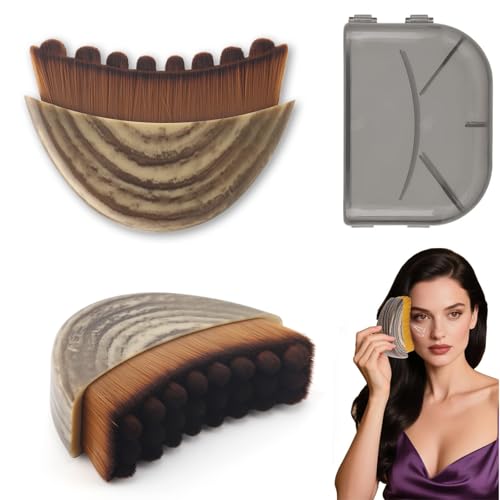 Evadollina Cepillo Facial, Cepillo en Seco Drenaje Linfático, Cepillo en Seco, Masajeador de Drenaje Linfático para el Rostro, Contorneo de Barbilla y Mandíbula, Regalos de Navidad