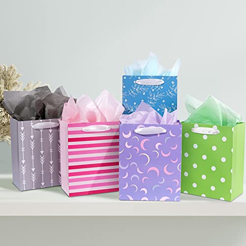 Plauthus 12 Pack Gift Bags Assorted Sizes And Designs thumb #1