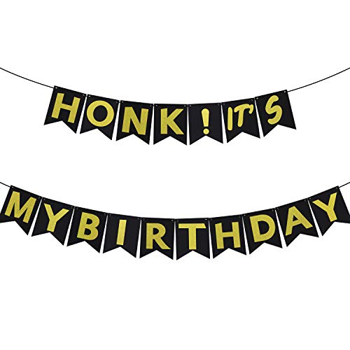 Tuoyi HONK Birthday Party Decorations, HONK ITâ€™S MY BIRTHDAY Banner