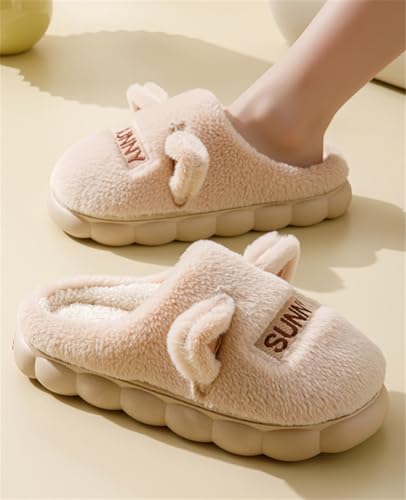 Winter Warm Home Slippers for Women Men Plush Cute Cartoon Indoor Slipper Non-Slip Fun House Slide Shoes2